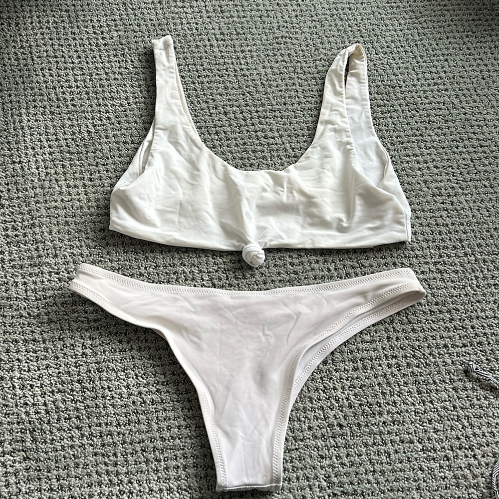 White bikini